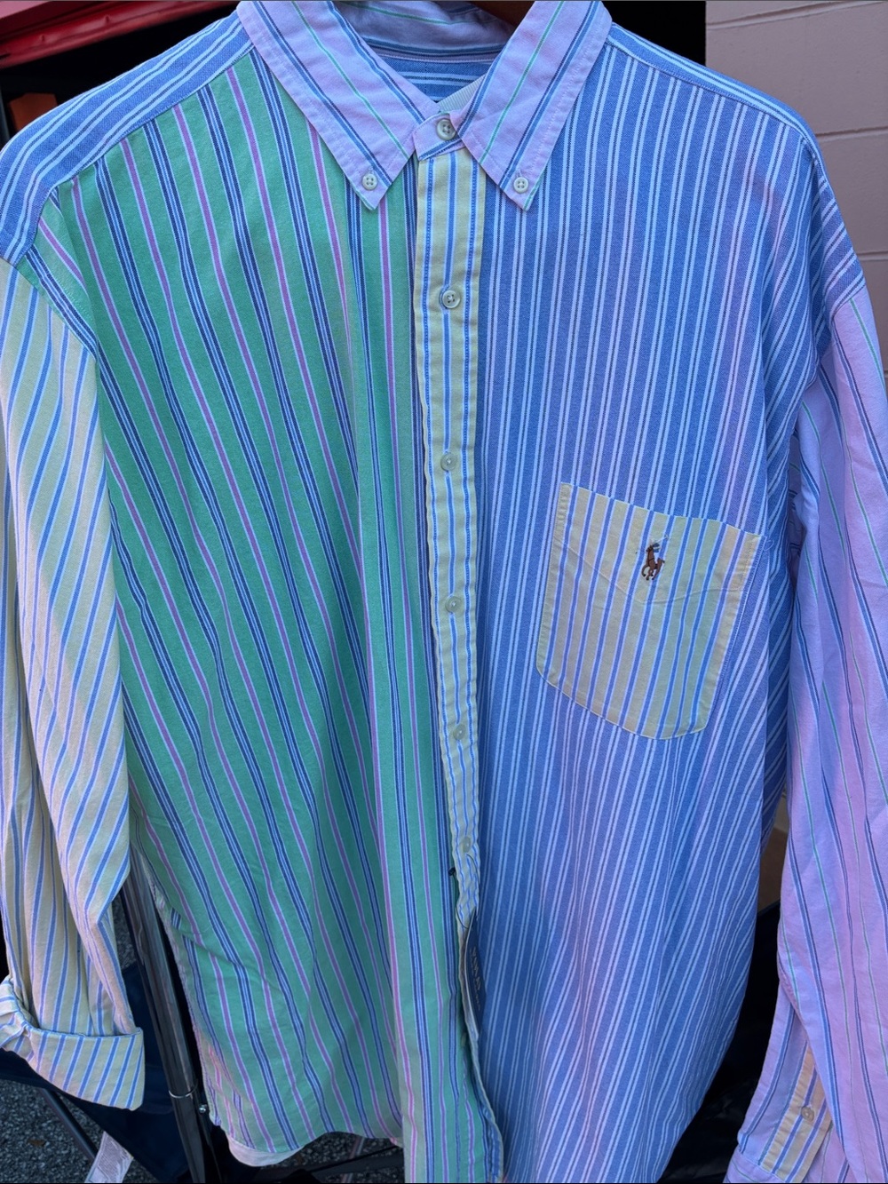Polo by Ralph Lauren Men’s Multicolor Striped Button-Down Shirt